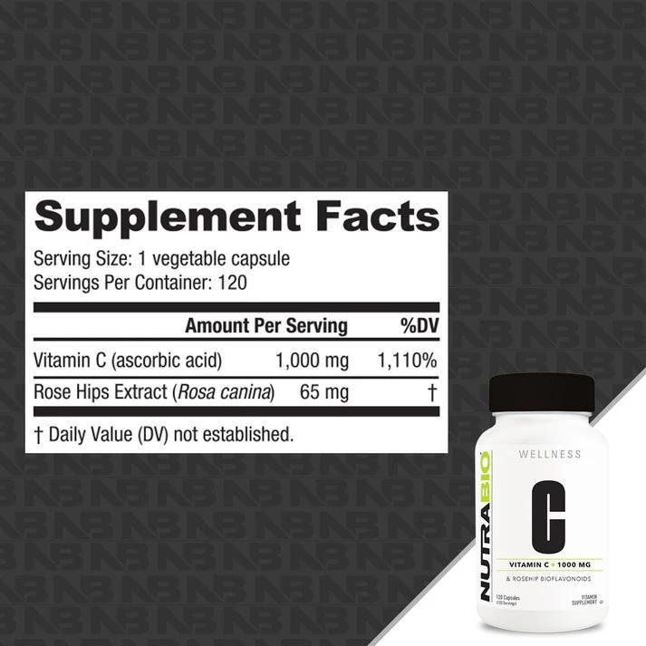 Nutrabio Vitamin C (1000mg)
