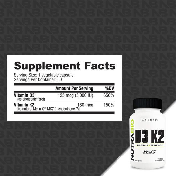 Nutrabio D3 K2 (5000 IU)
