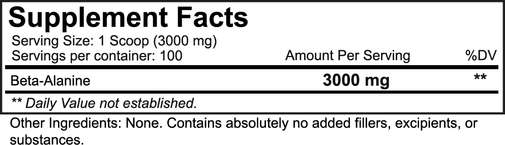 NutraKey Beta Alanine (300g)