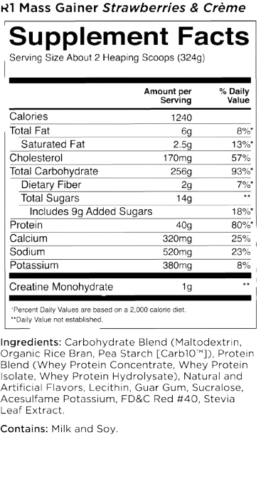 Rule 1 Mass Gainer