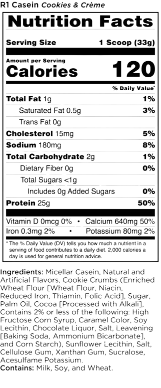Rule 1 Casein Protein