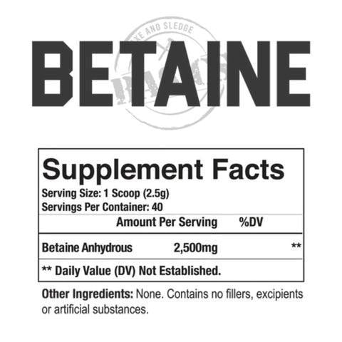 Axe & Sledge Betaine