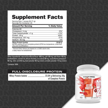 Nutrabio Clear Iso Whey Protein