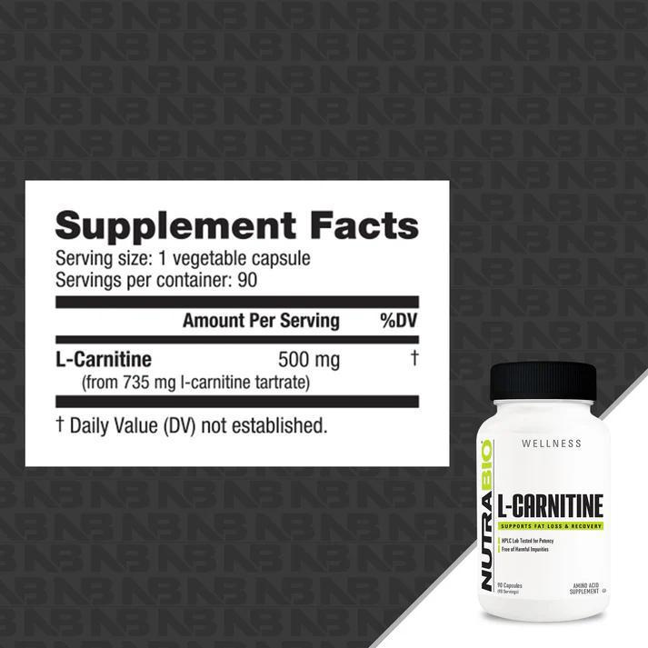 Nutrabio L-Carnitine (500mg)