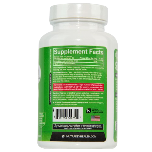 NutraKey Yohimbine HCL