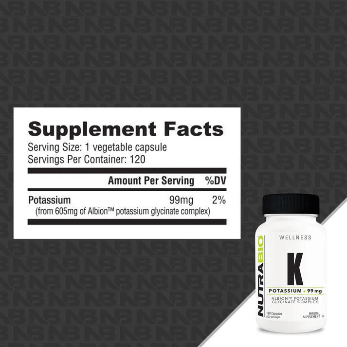 Nutrabio Potassium Complex (99mg)
